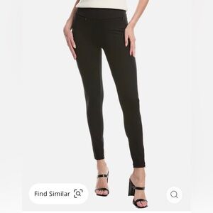 Cabi Black Zip Ankle Ponte Leggings Pants Size Medium